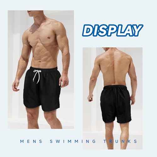 Mens Swim Trunks Swim Shorts Swimwear Quick Dry 7¡¯¡¯ Swimming Trunks with Mesh Lining