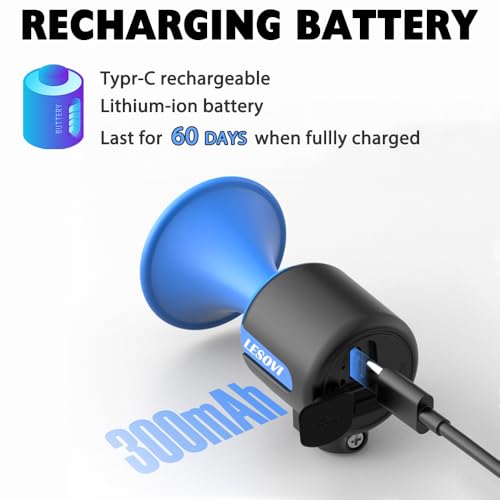 Electric Bike Horn, 120dB Electronic Bicycle Bell with 300mAh Rechargeable Battery Operated/IPX5 Waterproof, Loud Bike Bell for Adults/Kids