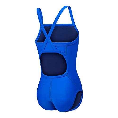 Speedo Girl's Swimsuit One Piece PowerFlex Flyback Solid Youth Team Colors