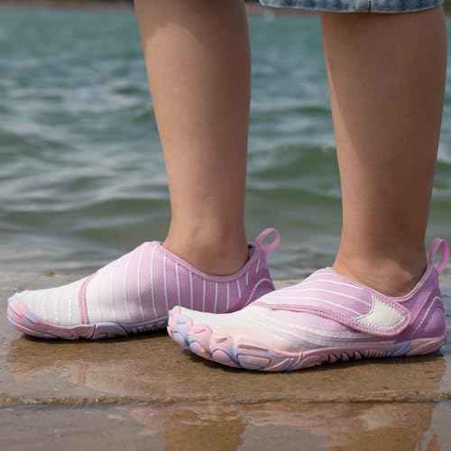 AoSiFu Water Shoes for Kids Boys Girls Aqua Socks Barefoot Beach Sports Swim Pool Quick Dry Lightweight (Little Kid/Big Kid)