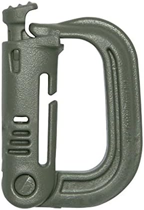 ITW Nexus Military Carabiner Grimloc D-Ring Vest Backpack Keychain Clip Snap Foliage Green (Lot of 4)