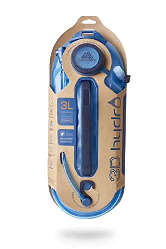 Gregory 3D Hydro 3L Day Hiking/Backpacking Hydration Water Reservoir/Bladder, Optic Blue