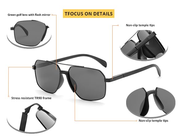 Karsaer Pastizales Golf Polarized Sunglasses for Men Women,Golfing,Running,Pickleball,UV400 Protection Shades to Find Ball.