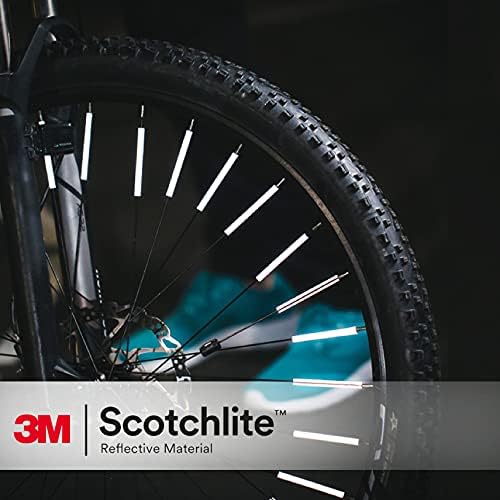 Salzmann Spoke Reflectors for Bicycles | High Visibility | Made with 3M Scotchlite | 72 Pieces Silver