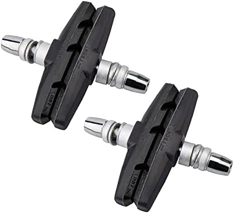 2 Pairs (4 Pieces) MTB Bike Cycle Bicycle Rubber V-Brake Pads No-Noise No-Skid, 70mm