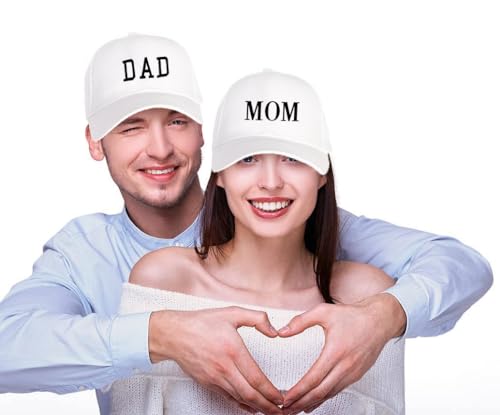 XYIYI Mama Hat for Women, White Vintage Washed Distressed Baseball Cap