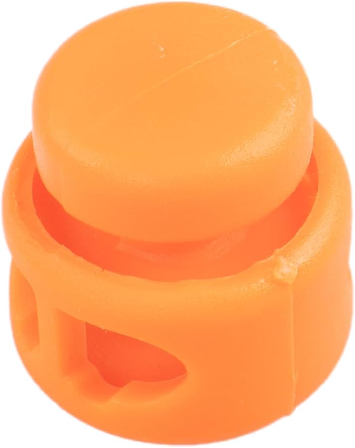 Paracord Planet Double Barrel Black Cord Lock Draw String Toggle Stopper (10 Pack)