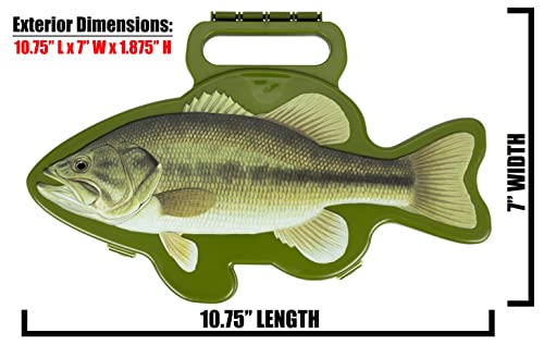 Flambeau Outdoors Wild Bite Fishing Tackle Box Kit Green/BASS - Tackle Box for Beginners, 25-Piece Multi-Species Tackle Assortment for Catching Bass/Panfish/Trout, Spade and Plier Multi-Tool