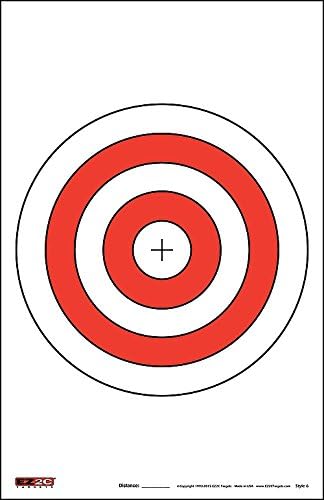 200 EZ2C Paper Shooting Targets - Eight Popular Styles Combo Package to Practice on Gun Range, 11 x 17