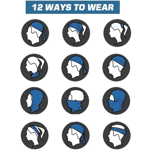Unisex Breathable Microfiber Neck Gaiter Face Mask for Outdoor Activities