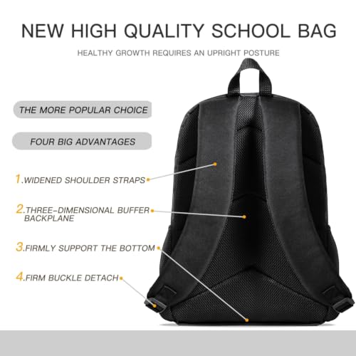 Game Style Backpack 3-Piece Set Lightweight Travel & Sports Daypack