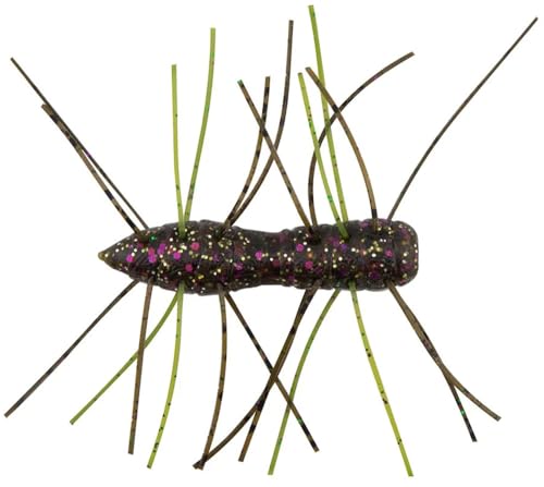 Z-Man Fuzzy BugZ 1.75 Inch Bait - Green Pumpkin Goby, 4 Pack