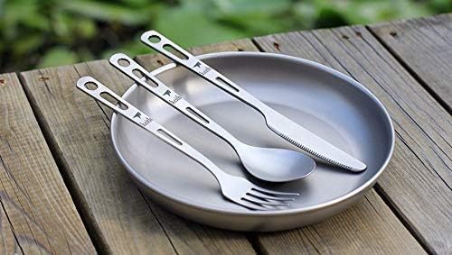 Keith Titanium Ti5310 3-Piece Cutlery Set (Custom Pouch Included)