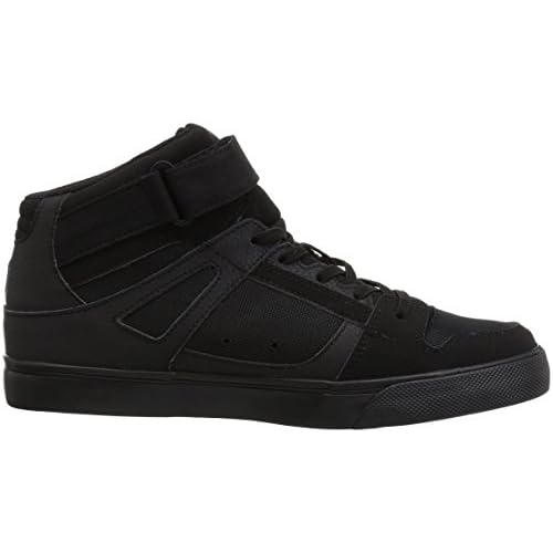 DC Shoes Unisex-Child Pure High Top Ev Skate Shoes with Ankle Strap and Elastic Laces