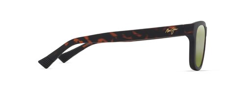 Maui Jim Kapii Polarized Square Sunglasses, Matte Dark Havana/Maui Htpolarized, Large