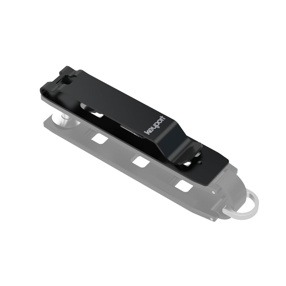 Keyport KO (Key Organizer) - Deep Carry Pocket Clip - Black