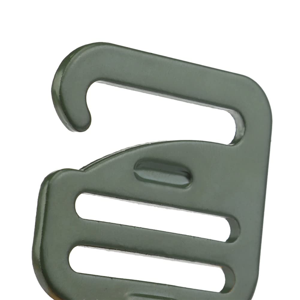 2PCS G-Hook Tactical Vest Accessories,G-Hook Wave Buckles Chest Rig Strap Adjustment Buckles for FCPC Vest/DON/DOFF MAG Pouch (OD)