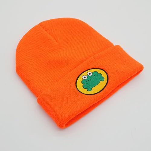 Cute Cartoon TV Parappa The Rapper Frog Beanie Hat Unisex Funny Knitted Beanie Novelty Beanies Knit Hats