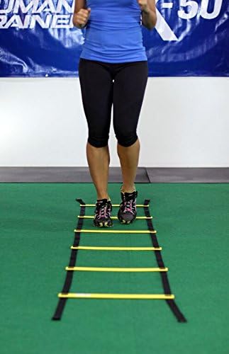 Agility Training Kit - Human Trainer X-50 with 2 Agility Ladders, 10 Cones & DVDs