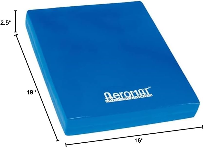 Aeromat Elite Balance Block, 2.5"x16"x19" - Blue - Intended for Balance/Core/Flexibility Training (73101)