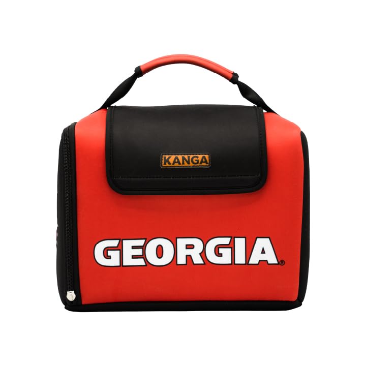Kanga Georgia Bulldogs Insulated Cooler Bag - University of Georgia Soft Cooler Bag - Can Beer and Seltzer Drink Cooler - Insulated and Durability Tested - Kanga Kase Mate