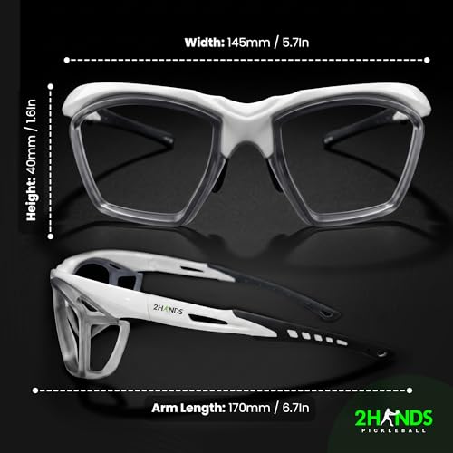 Lens-Free Pickleball Glasses Impact-Resistant Lightweight Protective Eyewear