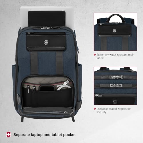 Victorinox Architecture Urban2 Deluxe Backpack - Melange Blue/Black