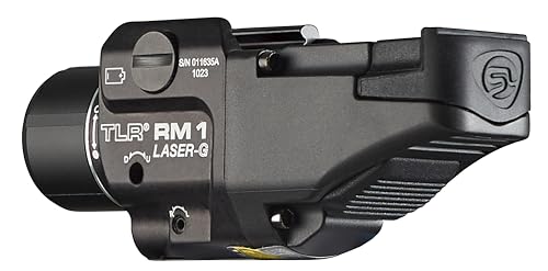 Streamlight 69444 TLR RM 1 G 500-Lumen Rail-Mounted Tactical Weapon Light with Integrated Green Aiming Laser, and Key Kit, Black