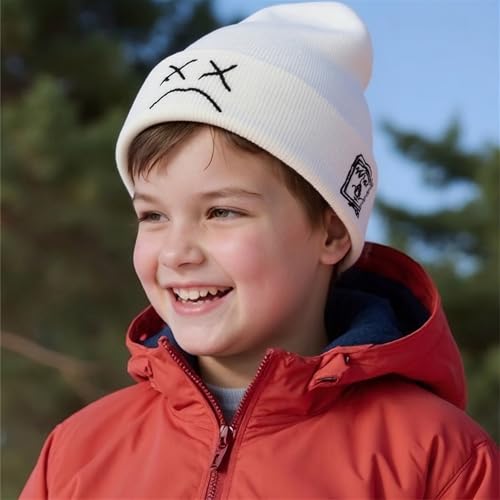Fashion Beanie for Men Beanies Women,Warm Winter Hats for Men Embroidery Unisex Knit Hat Skull Cap