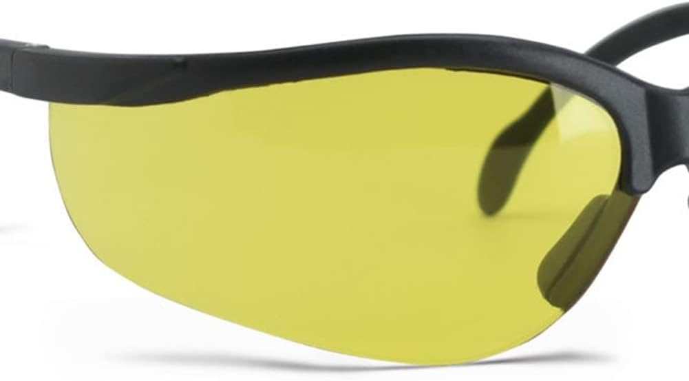 Walker's Sport High-Grade Polycarbonate Lenses Half Frame Soft Rubber Nose Piece Adjustable Safety Shooting Glasses