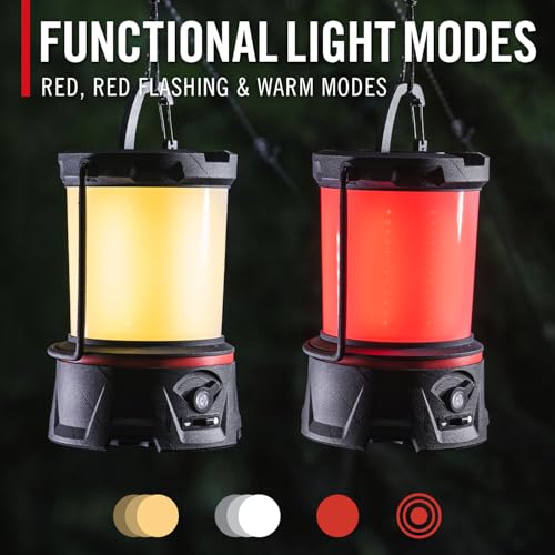 COAST EAL55R Dual Color LED Emergency Light, 3000 Lumen, 10+ Nights of Light, Variable Light Control, Durable for Outdoor & Survival, Black