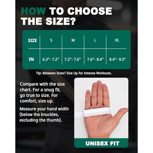 Trideer Workout Gloves for Men, Weight Lifting Gloves with Wrist Wrap Support, Full Palm Protection & Extra Grips for Weightlifting, Exercise, Cross Training, Fitness, Pull-up