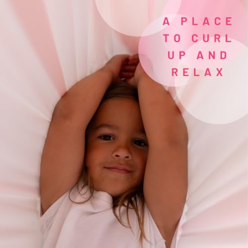 Kids & Adult Sensory Swing Reversible Cuddle Chair - Light Pink/Ivory