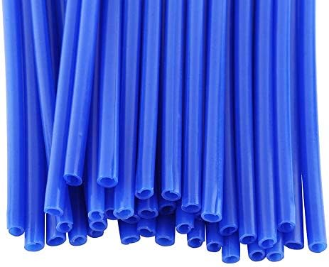 1 Pack Wheel Spoke Wraps, Motorcycle Street Bike Spoke Rims Covers Wheel Decoration Protector (Blue)