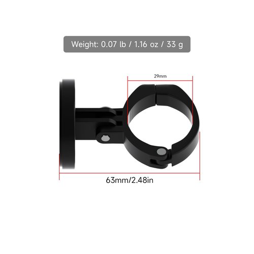 Bike Mount for Garmin Varia, Bicycle Seat Post Holder for Rearview Radar or Tail Light ( Suitable for 27.2mm and 30.9mm Seatpost )