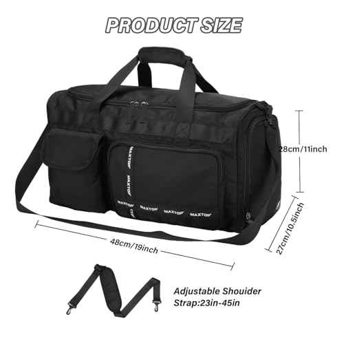 MAXTOP Gym Bag for Women Men Travel Duffle Bag Large Capacity Carry On Weekender Overnight Bag With Shoe Compartment Gym Tote Dry Wet Separation Duffel Bag for Travel