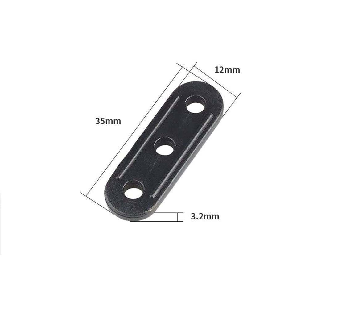 2Pack(20PCS) Black Plastic Cord Tensioners Rope Adjuster with 3 Holes Tent Wind Rope Buckle Fastener for Outdoor Tent Camping Hiking Accessories
