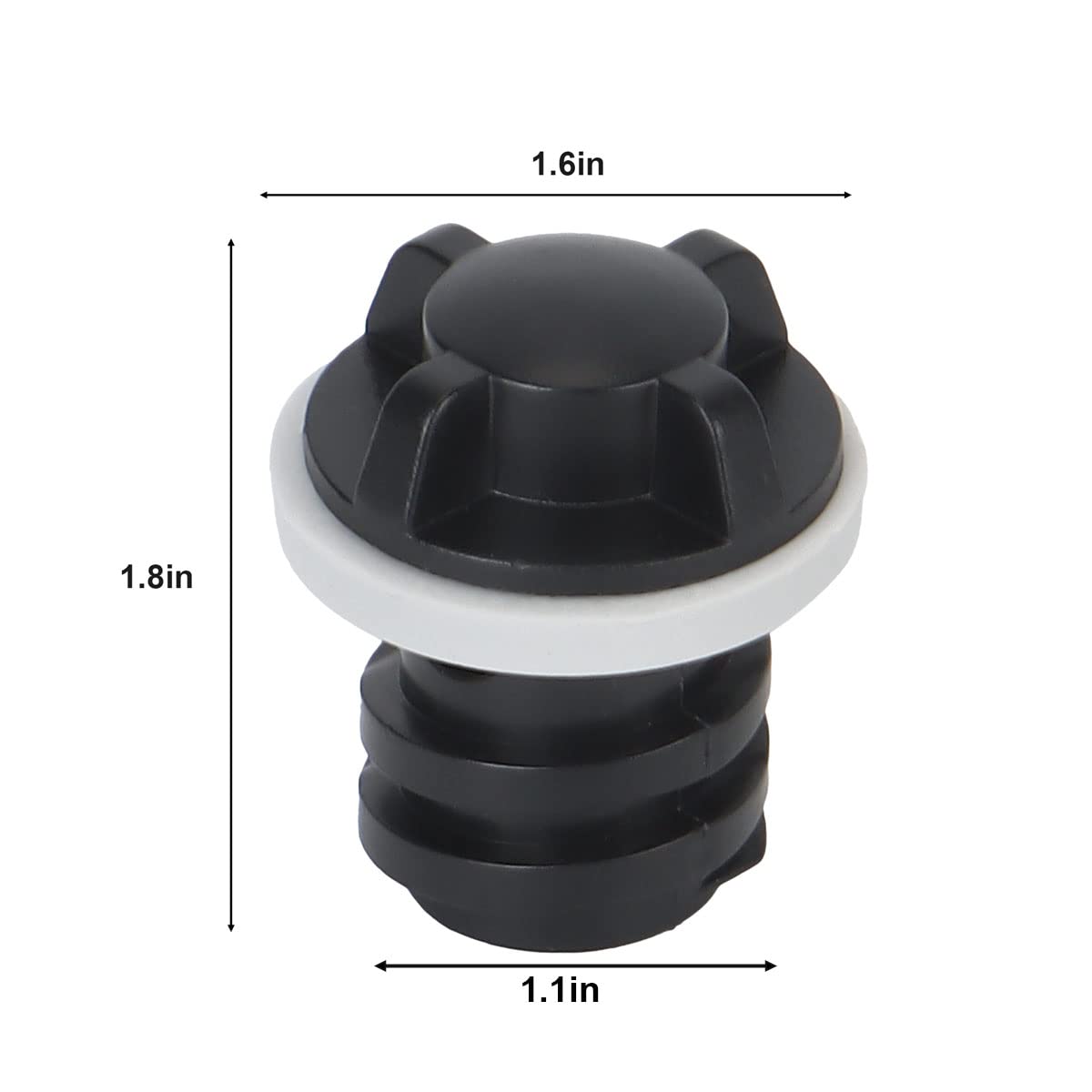 2 Pack Cooler Drain Plugs for Yeti Cooler Plug Replacement Accessories Compatible with Yeti's Line of Roadie, Tundra, Tank Coolers and RTIC Coolers Leak-Proof Accessories