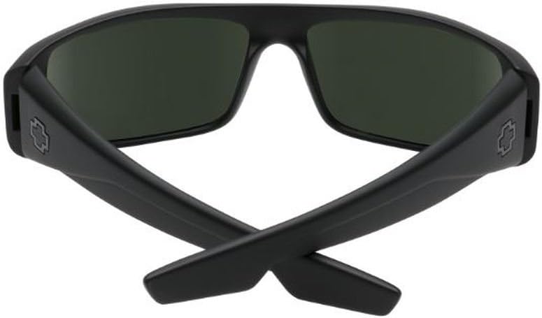 Spy Logan Sunglasses Matte Black With Happy Gray Green Polarized Lens
