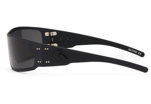 Gatorz Magnum Sunglass, Black Cerakote Frame, Black Logo, Smoke Lens - Made in the USA - GZ-01-001