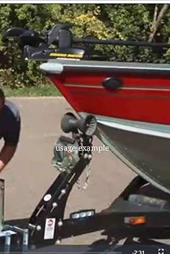 Heavy Duty Boat Trailer Roller 8 Inch Rubber Shaft Keel Black