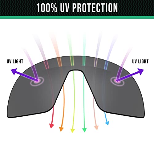 Well-aimed Replacement Lenses Compatible with Bolle Grace 12560 Sunglasses - Red Iridium Polarized