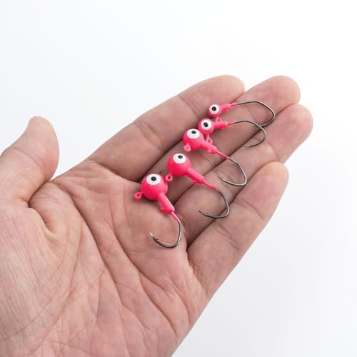 Fishing Jig Heads 20 Pack - Crappie, Bass, Trout & Panfish Lures
