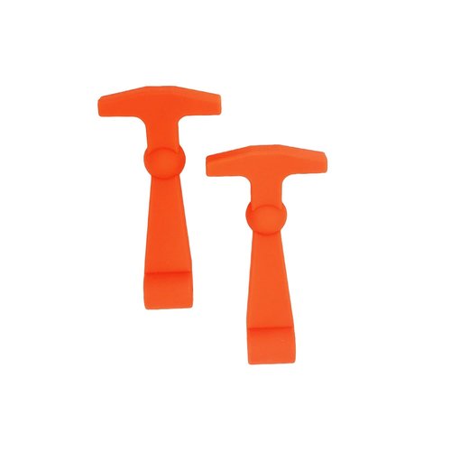 Nicoc 2 Pcs Cooler Latches Replacement for Rtic Yeti, Replacement Lid Latches Cooler Accessories Compatible with Yeti, Durable Easy to Install Cooler Replacement Parts (Orange)
