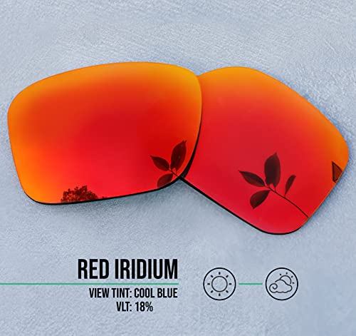 Well-aimed Replacement Lenses Compatible with Bolle Grace 12560 Sunglasses - Red Iridium Polarized