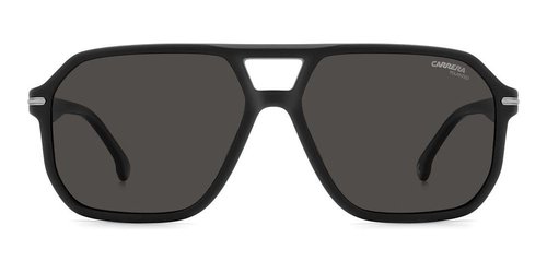 Carrera 302/S Polarized Square Sunglasses, Matte Black, 59 + 1