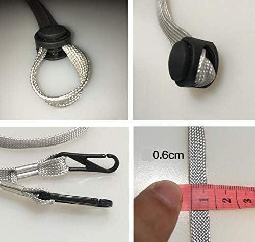 2PCS Unisex Adjustable Nylon Windproof Rope Belt Removable Hat Windproof Buckle Retaining Clip for Summer Fishing Sun Hat Outdoor