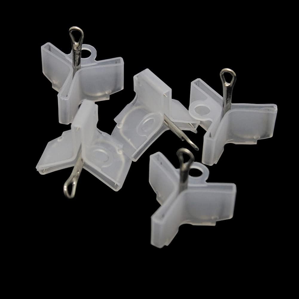 100 Pcs Transparent Fishing Hook Bonnets Fishing Treble Hook Protector Safety Cover Fishing Hook Safety Cap Protector