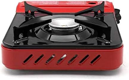 Maxsun Portable Gas Stove MS3800 (Red), 9,560BTU High Power, Camp Stove, Outdoor/Indoor, with Carrying Case