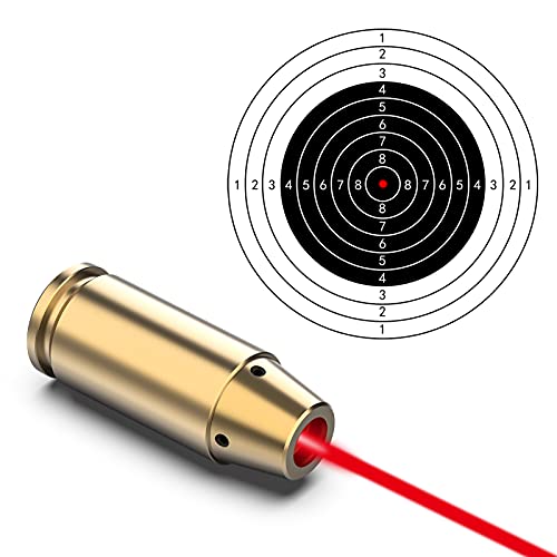 Feyachi Bore Sight 9MM/223 5.56/12GA Red Dot Laser Zeroing Bore Sighter Pistol Laser Boresighter with 3 Sets